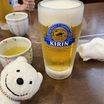 和食蒲焼 高田屋 - 生ビール中 Beer on Tap M at Washoku Kabayaki Takadaya, Mishima-Hirokoji！♪☆(*^o^*)