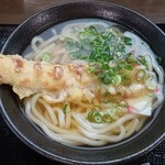 安瀬一丁目うどん - かけうどん・ちくわ天トッピング