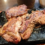 感動の肉と米 - ハラミステーキ プラスハーフ1400円 270グラム
