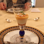 トゥ・ラ・ジョア - 新玉葱と生ウニのカクテル　(2013/04)