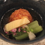 トゥ・ラ・ジョア - 筍と桜海老の葛寄せ揚げ　(2013/04)