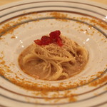 トゥ・ラ・ジョア - 落花生とボッタルカの冷製パスタ　(2013/04)