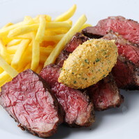 牛ハラミのステーキ～ハーブスパイスチーズソース～