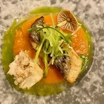 E.Bu.Ri.Ko - 天然キノコのマリネ　ガスパッチョソース