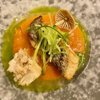 E.Bu.Ri.Ko - 天然キノコのマリネ　ガスパッチョソース