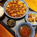 あんかけ焼そば 陳麻婆豆腐 STORM - 陳麻婆豆腐セット1078円　辛すぎるほどではない