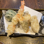 河童土器屋 - 海鮮丼セット 天ぷら