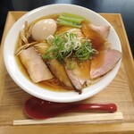 Inaniwa Chuuka Soba - 比内地鶏中華そば+大盛+全部のせ。