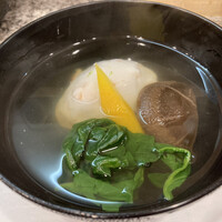 手料理 右近 - 海老しんじょうの椀もの