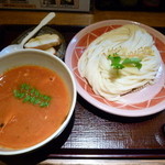 うどん日和 - ペスカトーレ漁師風（つけうどん 海鮮トマトソース）