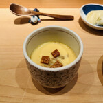 鮨 尚充 - バチコとコノワタの茶碗蒸し