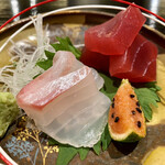 食堂こなん - 造里 鯛 鮪 明太子