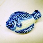 一鮨 - 箸置　ひらめかな。