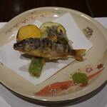 柳家錦 - アマゴのてんぷら、野菜色々