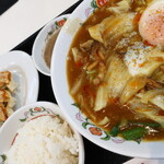 餃子の王将 - 温玉中華カレーラーメンフェアセットＢ