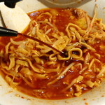 ラーメン二郎 - 赤酢投入～♪