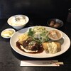 ごっつおや - 料理写真:ハンバーグと本さわらフライ