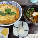 寿司辰 - カツ丼・ミニ冷きしめん