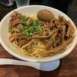 つけ麺屋しずく - 汁なし坦々麺 並盛 冷盛 900円^_^  味玉＋メンマ増量はサービス ♪