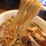 らぁめん道場黒帯 風神 - 麺