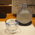 Umeda Ohatsu Tenjin Sushidokoro Tatsu - 冷酒（雨後の月 夏の純米吟醸）