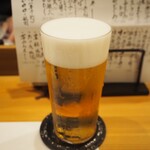 梅田お初天神 鮨処 辰 - 生ビール