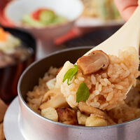 【季節の釜飯御膳釜飯・お造り・天婦羅・あら汁など全５品