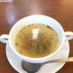 Resutorambonjuru - セットのスープ