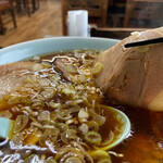 ゼンジー南京 - チャーシューも２種類入っています。バラとモモ❣️