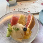 鉄板焼き 七里ガ浜 - バニラアイス