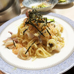 がばちょ - 冷い海幸のタラ子パスタ（750円）