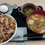 松屋 - スパイシーキーマ牛めし豚汁セット