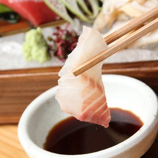 刺身の名脇役、こだわりの自家製刺身醤油で！