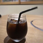 Kaizantei Nikukappou Kagari Bi - ◆オープン記念でドリンクが無料とのことで、「アイスコーヒー」をサービスで頂きました。