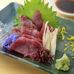 Ostrich sashimi