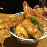 日本橋 天丼 金子半之助 - 江戸前天丼(ご飯大盛り)¥1080‼️