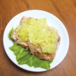 伏龍 - 蒸し鶏のネギ生姜風味