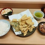 Imoya - 天ぷら定食 750円 / 単品まいたけ追加100円