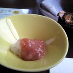 甘海老の塩辛（お通し）