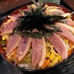 183210119 - 生鴨ハムのあぶり丼（大盛り）