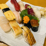 Uo tora sushi - ランチ握り　1700円