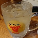 カウンター焼肉かるび - ビーフィーター ジンサワー