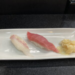 Sushi Koichi - ⒈ヒラメ ⒉マグロ