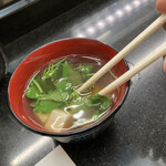 Sushi Koichi - お吸い物〜豆腐と三つ葉