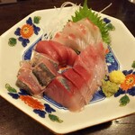 金町製麺 - 刺身盛り合わせ