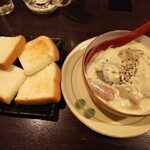 金町製麺 - キノコと玉蜀黍のクリーム煮