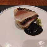 傳 - (2022/8 訪問)サワラのお造り。ギュッと詰まった旨味が最高でずっと食べていたい(笑)