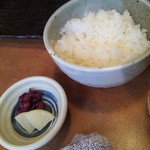 サボサボ - ご飯とお漬物