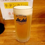 炭火のあんざい - 生ビール 539円