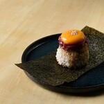 Yukhoe Onigiri rice balls that you want to eat with the yolk (you)